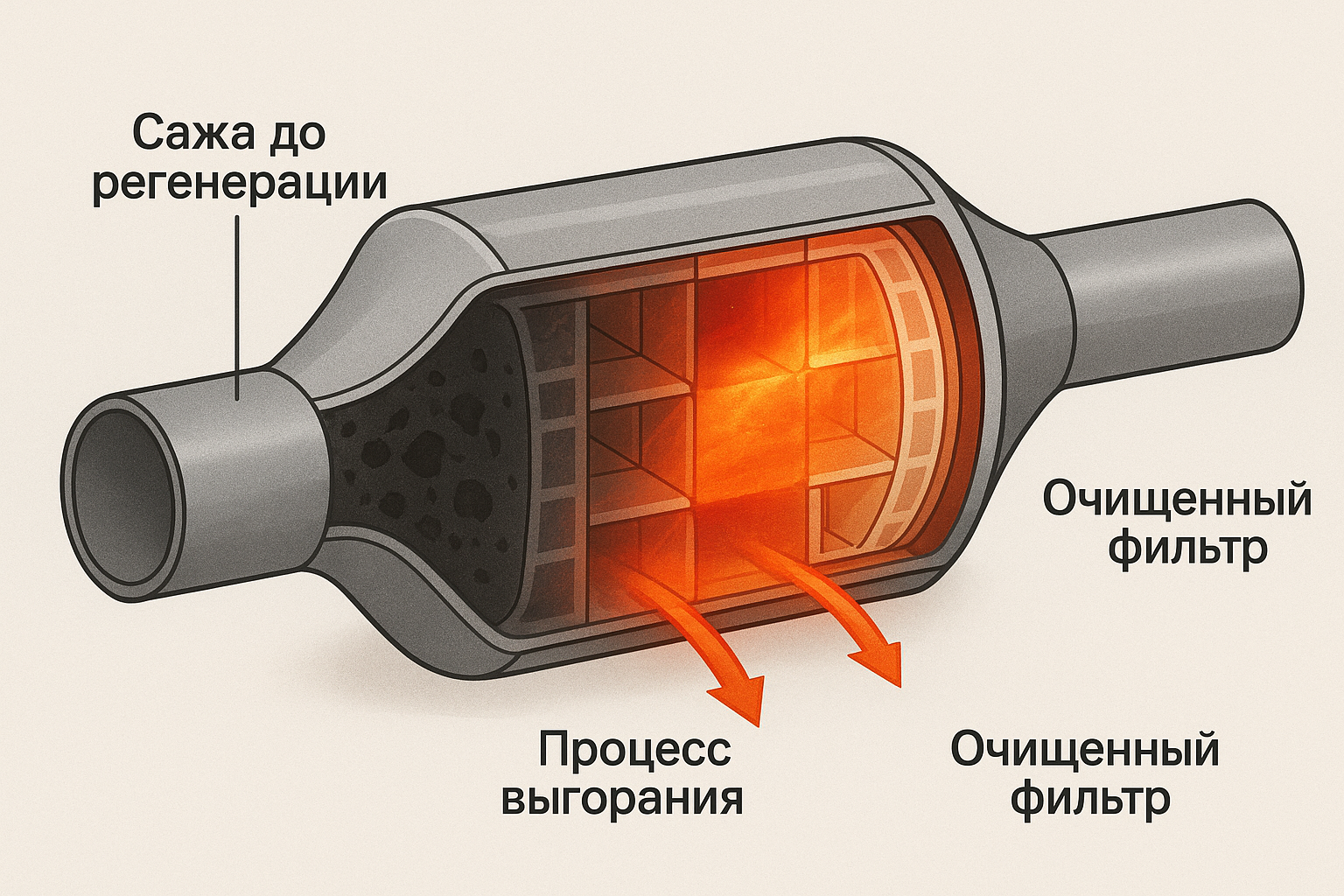 Почему сажевый фильтр забивается: что происходит внутри его структуры